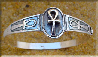 Ankh Bracelets - Egyptian Ankh Bracelet Silver Key Ankh Bracelet
