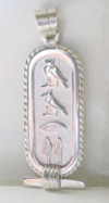 Silver Necklace Cartouche