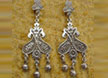 silver arabic earrings