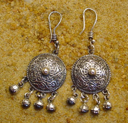 Earrings Personalized Silver Handmade Bedouin Egyptian Silver