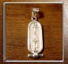 cartouche pendants your Name or Initials silver