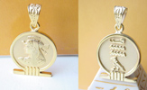 cartouche Egyptian pendants gold solid silver 18k gold