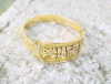 Gold Egyptian Handmade Gold Cleopatra rings can be personalized up to 3 symbols in hieroglyphs Rings Gold