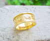 Gold Cartouche Rings
