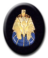 Egyptian King Tut Gold Pendant